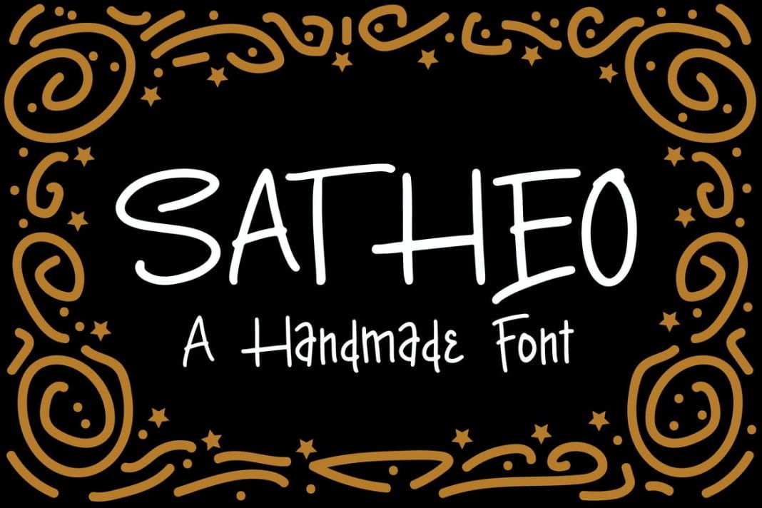 Satheo - A Handmade Font