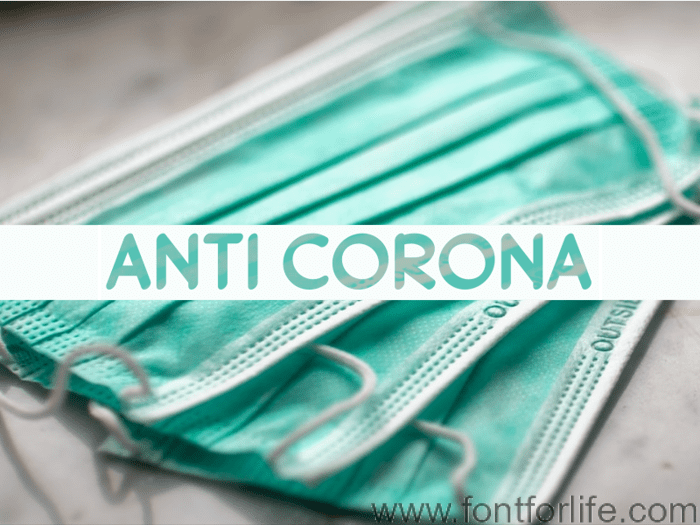 a Anti Corona Font