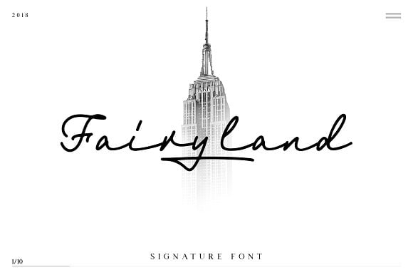 Fairyland Signature Font F