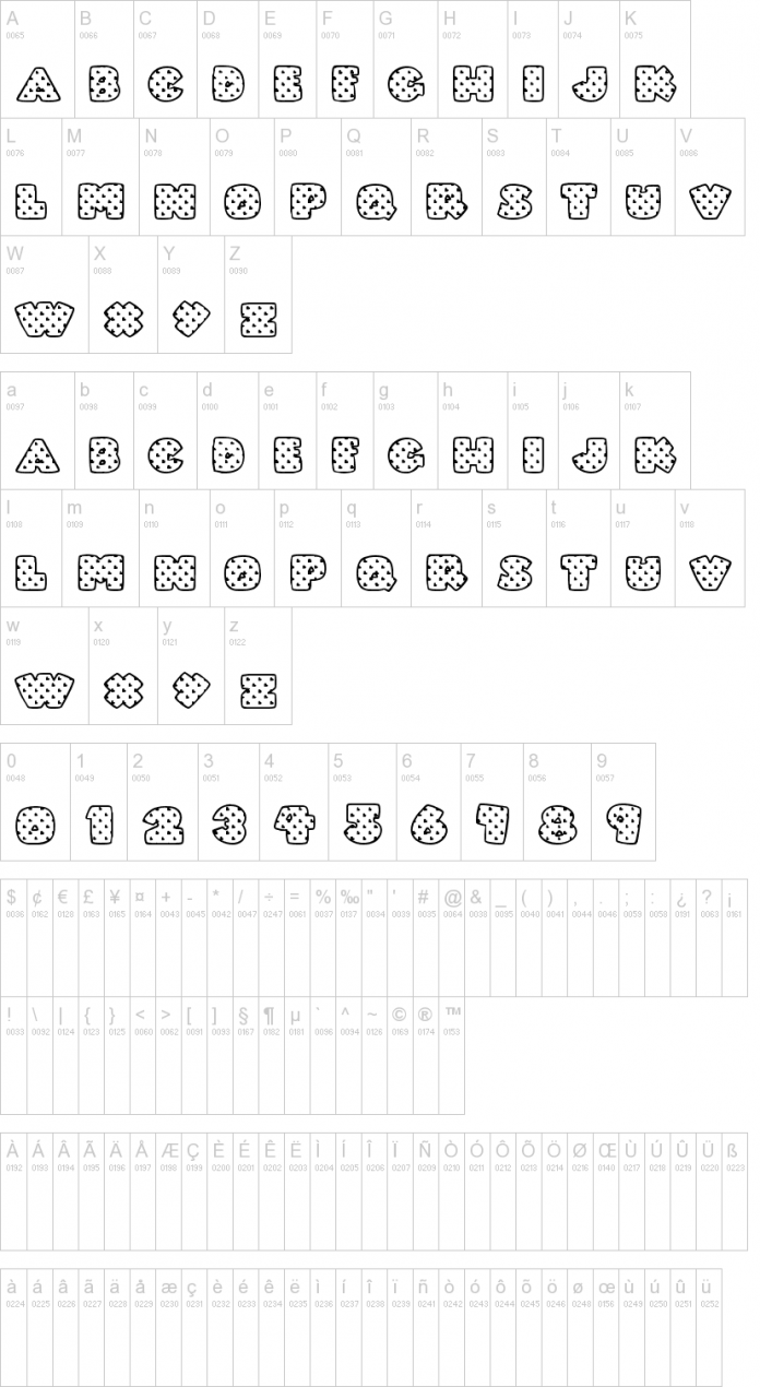 Fatty Heart Filled Font