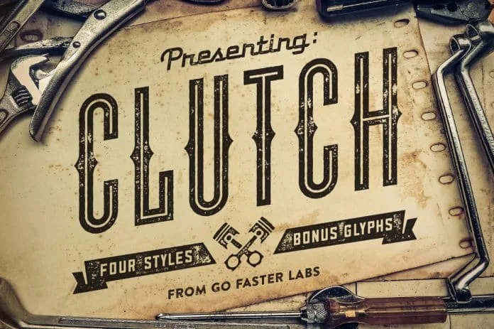Clutch Family 4 Styles + Bonus Font