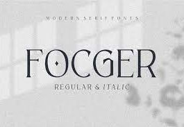 focger display Font