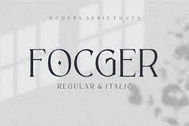 focger display Font