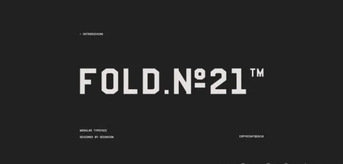 Fold No.21 Mono Font Fold No.21 Mono Font