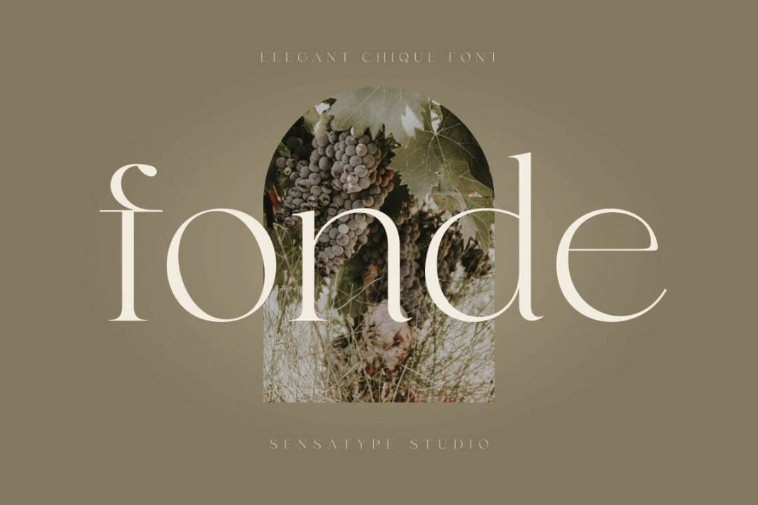 fonde - elegant chic font