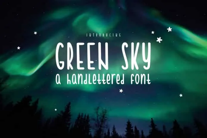Green Sky Font Green Sky Font