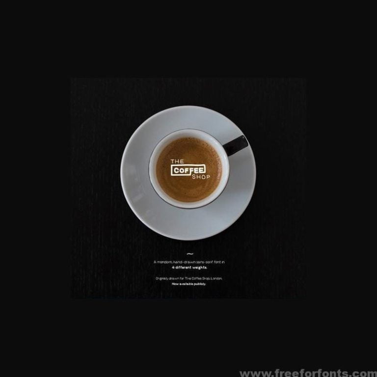 Coffee Shop Font Free Download