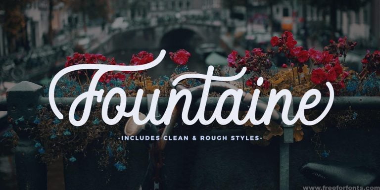 Fountaine Script Font