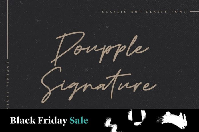 Doupple Signature Font