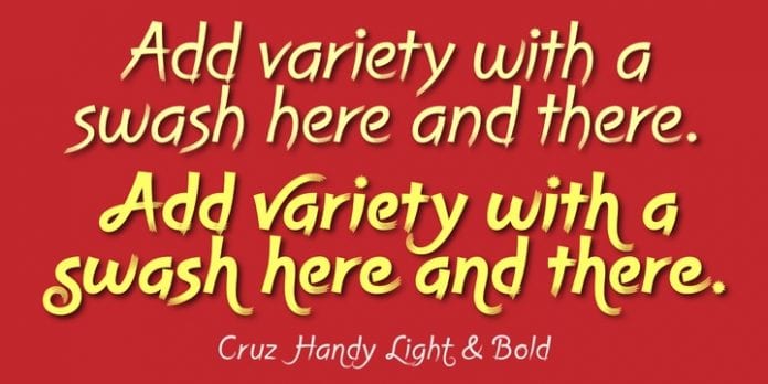 Cruz Handy Font