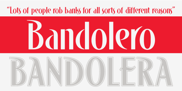 Bandolero Font