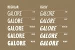 Galore Font