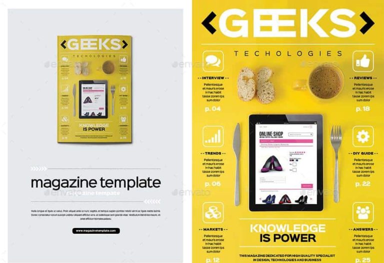 Geeks Magazine Template Free Download