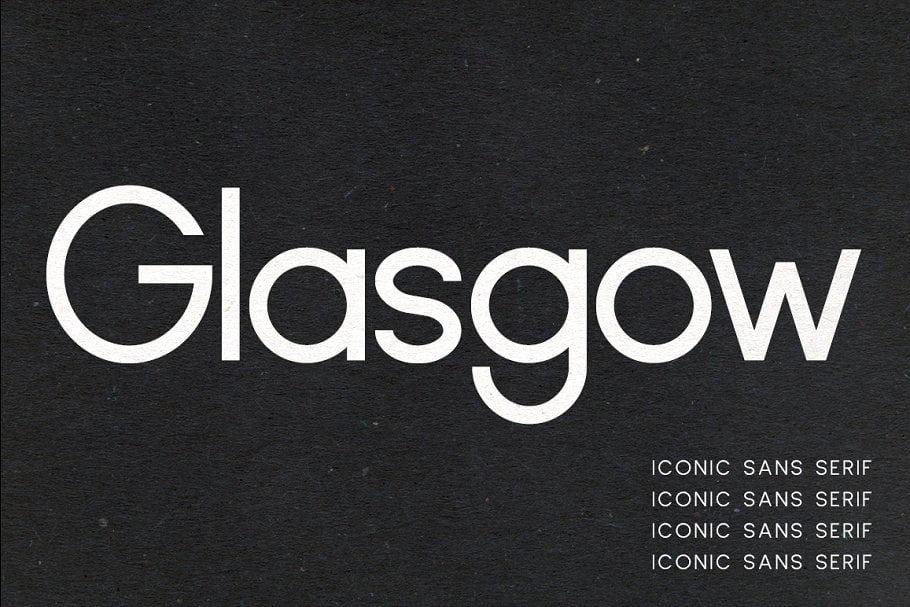 Glasgow An Iconic Sans Serif Font Glasgow An Iconic Sans Serif Font