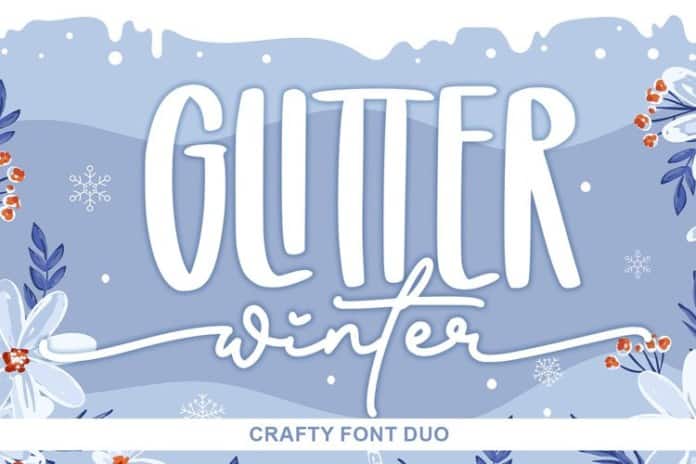 Glitter Winter Font