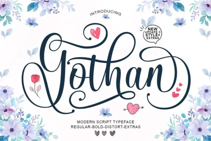 Gothan Script Font