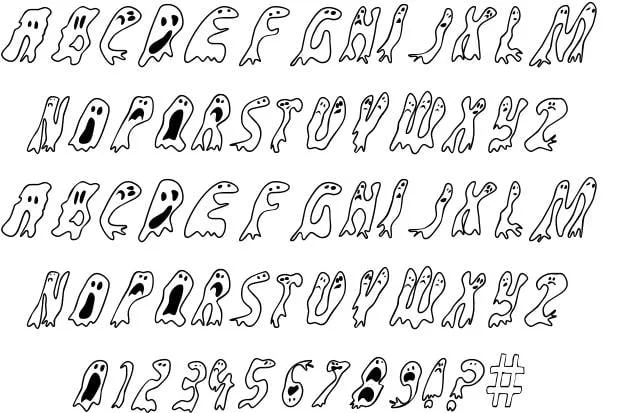 Groovy Ghosties Font