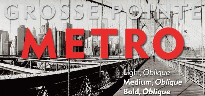 Grosse Pointe Metro Font Free Download