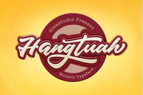 Hangtuah Script Font