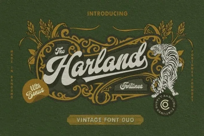 Harland Family Pack 3 Styles + Bonus Font