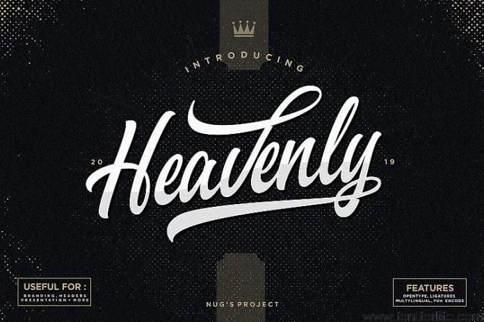 Heavenly Script Typeface Font
