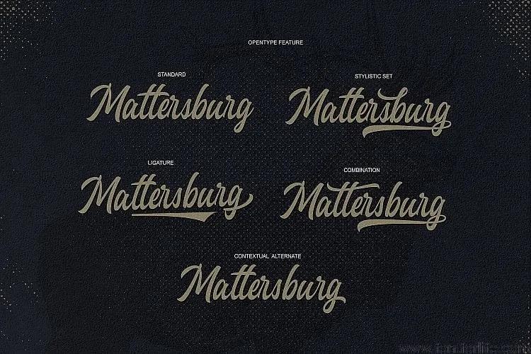 Heavenly Script Typeface Font