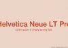 Helvetica Neue LT Pro Font Family