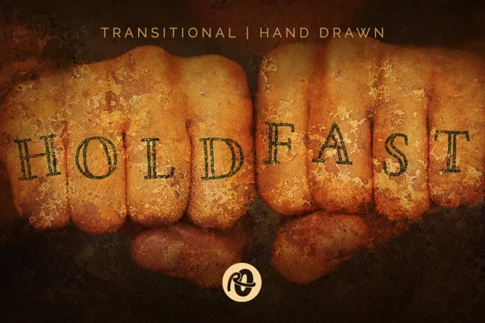 Hold Fast hand drawn font