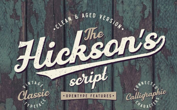 Hickson`s Script + Bonus Font
