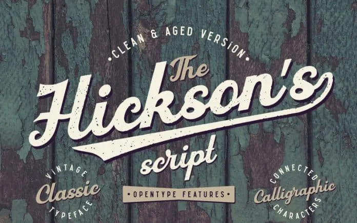 Hickson`s Script + Bonus Font