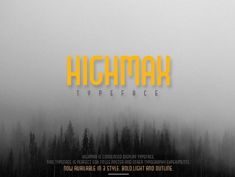 HIGHMAX Typeface Font Free Download