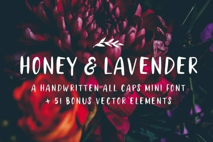 Honey & Lavender Cute Font + Extras Font