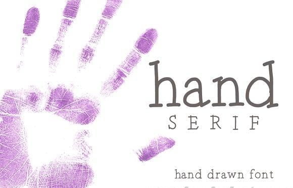 Hand Serif a hand drawn font
