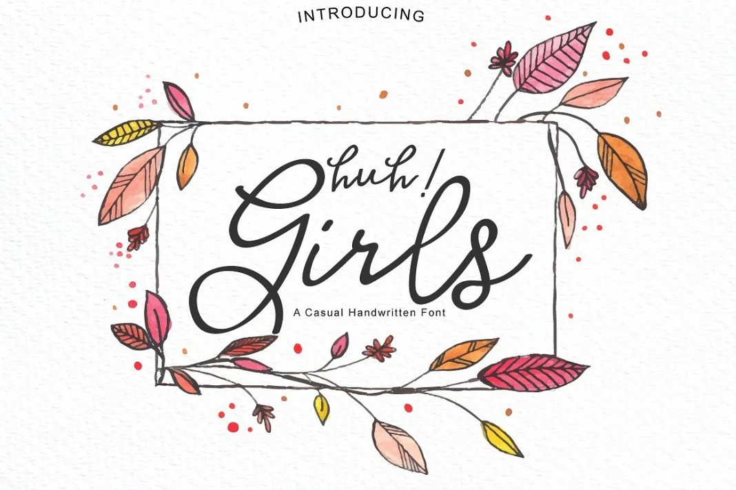 Huh! Girls Script Font Huh! Girls Script Font