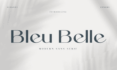 Bleu Belle Modern Sans Serif