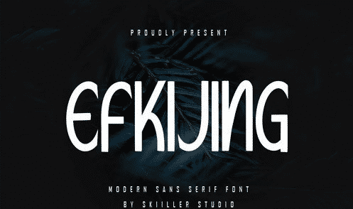 Efkijing Modern Sans Serif font