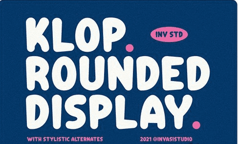 Klop Friendly Rounded Font
