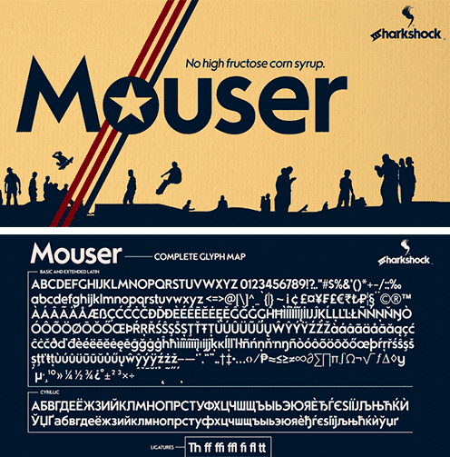 Mouser Font Family