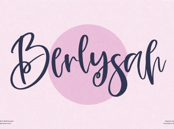 Berlysah Font