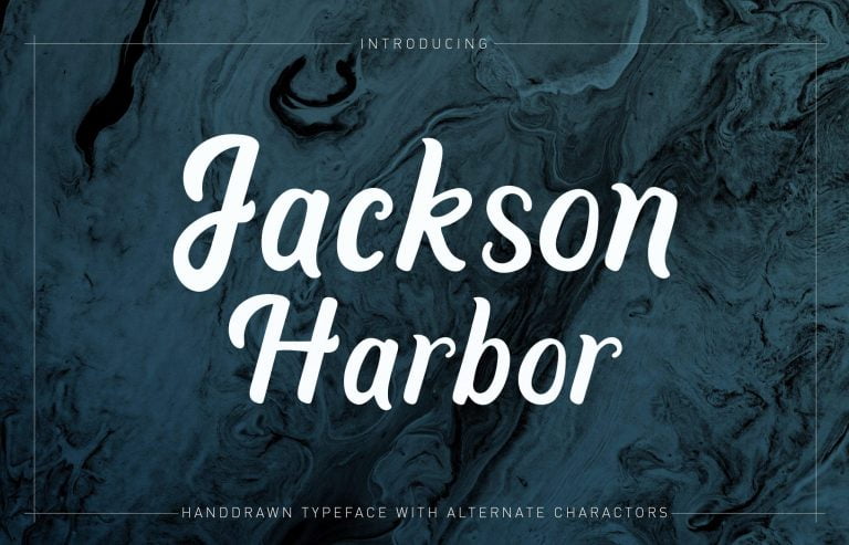 Jackson Harbor | Handdrawn Typeface Free Download