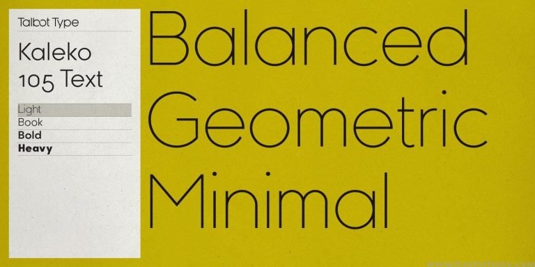 Kaleko 105 Text Font Free Download