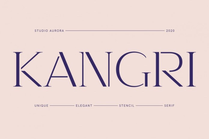 Kangri - Elegant Stencil Serif