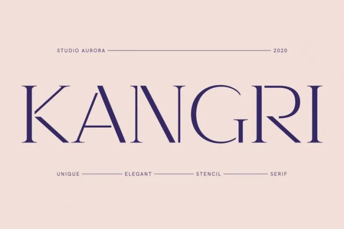 Kangri - Elegant Stencil Serif