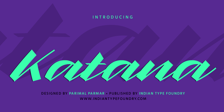 Katana Family 5 Styles Font