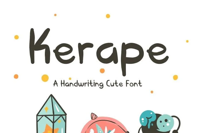 Kerape Handwriting Font Kerape Handwriting Font