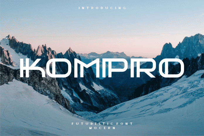 Kompro Display Font