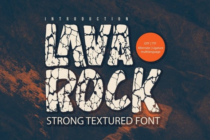 Lavarock Font