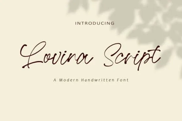 Lovina Script Font