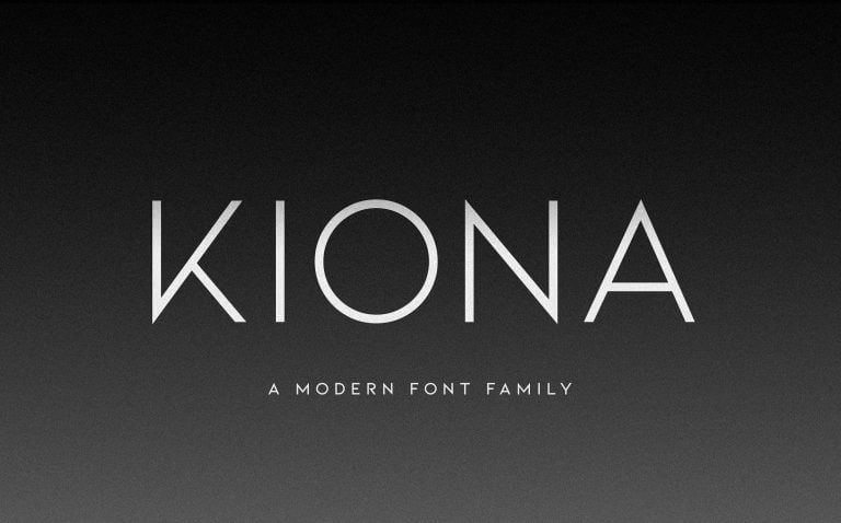 KIONA – A Modern Sans Serif Free Download