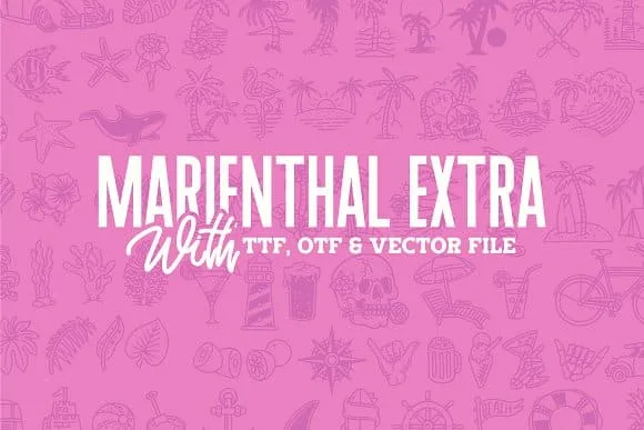 Marienthal Font Bundle + Extras!